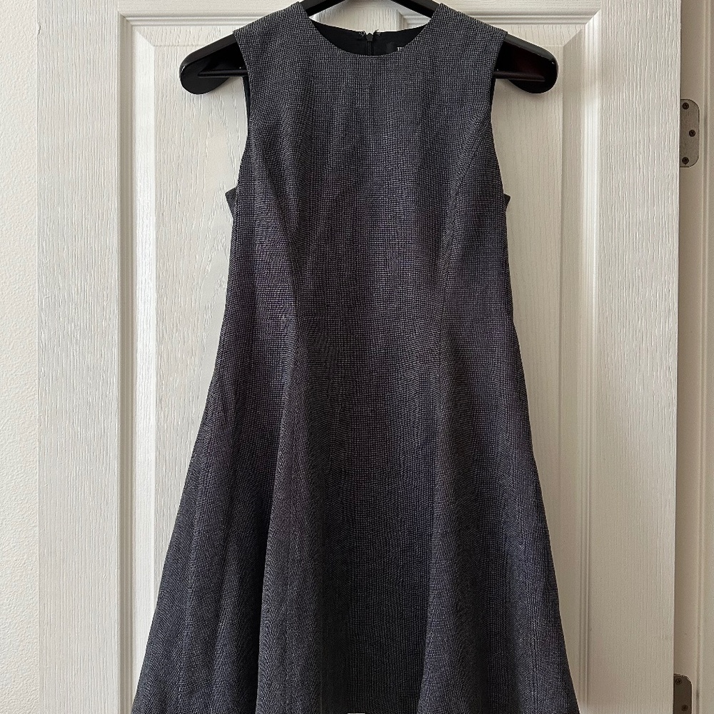 Theory Dotted Black & White A-Line Dress | Size 4